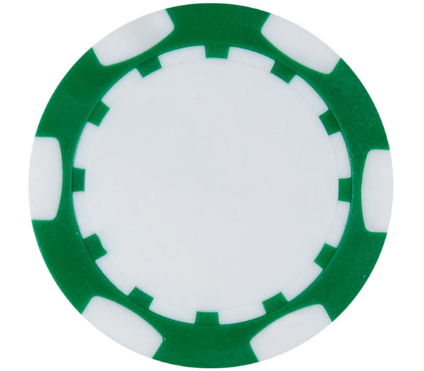 Classic Personalized Poker Chips - Green