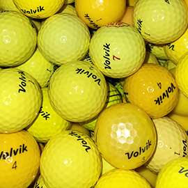 Volvik Yellow Mix Used Golf Balls - Halfpricegolfballs.com